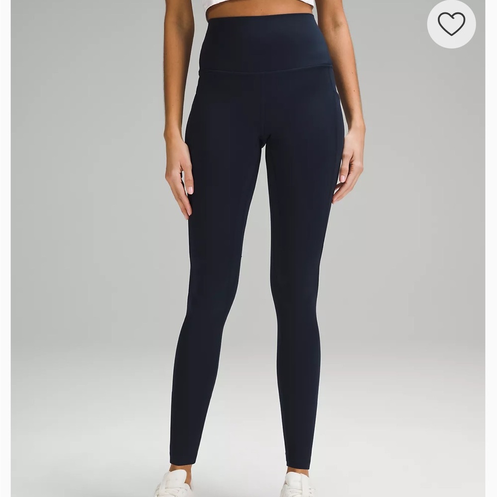 Lululemon Navy blue High-rise Leggings length 28